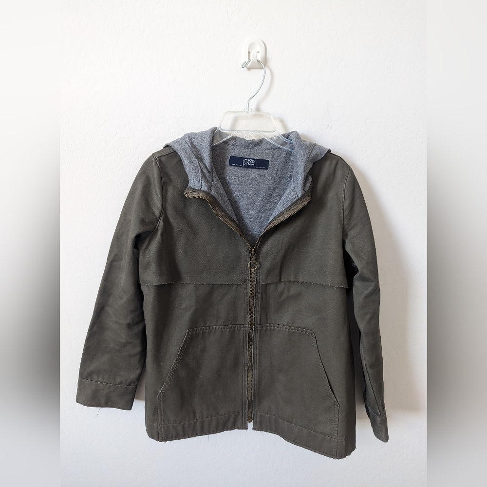 Zara Distressed Hooded Jacket